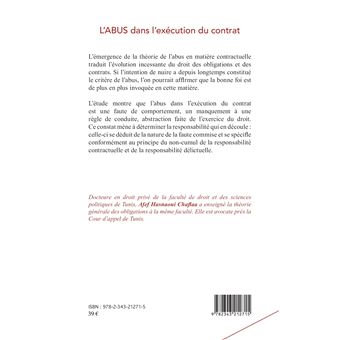 L'abus dans l'exécution du contrat