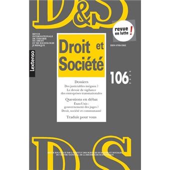 Droit & Société N°106-2020