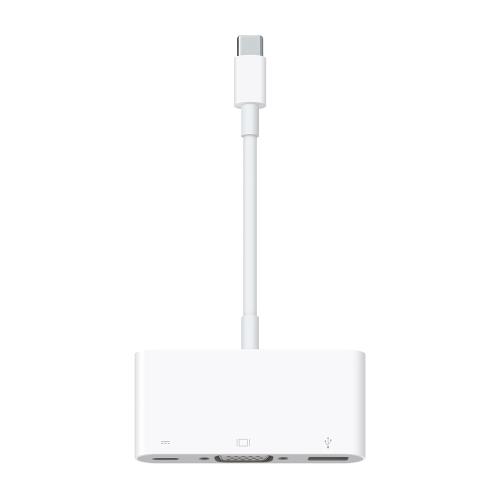 Apple USB-C VGA Multiport Adapter - Adaptateur VGA - 24 pin USB-C (M) pour HD-15 (VGA), USB type A, 24 pin USB-C (F) - pour 10.9-inch iPad Air; 11-inch iPad Pro; 12.9-inch iPad Pro; iMac; iPad mini; MacBook Pro