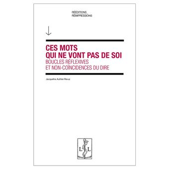 Ces mots qui ne vont pas de soi