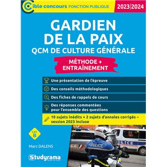 Gardien de la paix – QCM de culture générale