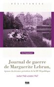 Journal de guerre de Marguerite Lebrun