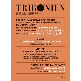 Tribonien Revue critique de législation et de jurisprudence