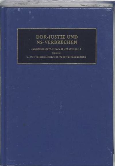 DDR-Justiz und NS-Verbrechen XIV