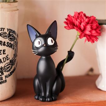 Statue Kiki la petite sorcière Ghibli Soliflore Jiji