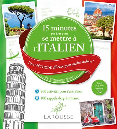 15 mn par jour pour se mettre à l'Italien + cd