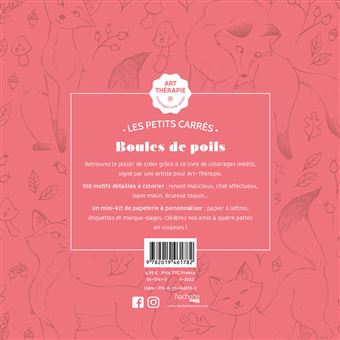 Les petits carrés d'Art-thérapie Boules de poils