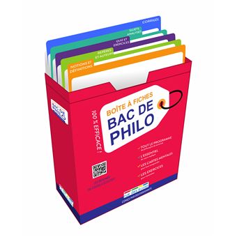 Boîte à fiches Bac philosophie