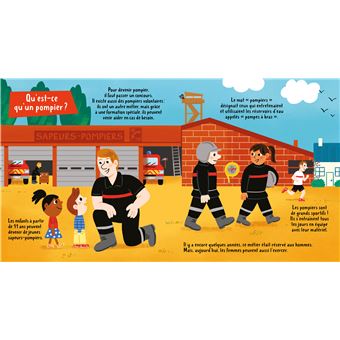 Les pompiers - livre indestructible