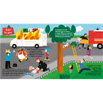 Les pompiers - livre indestructible