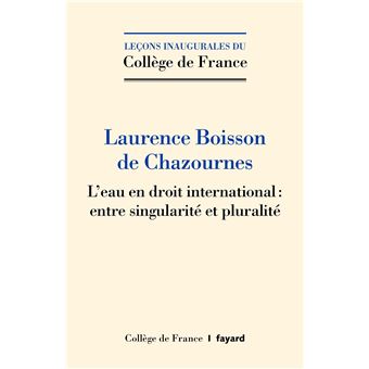 L'eau en droit international : entre singularité et pluralité