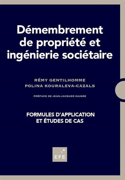 Démembrement de propriété et ingénierie sociétaire - Rémy Gentilhomme - broché