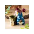 Figurine pot à crayon Mon Voisin Totoro / Totoro bleu et blanc