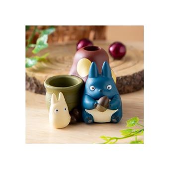 Figurine pot à crayon Mon Voisin Totoro / Totoro bleu et blanc