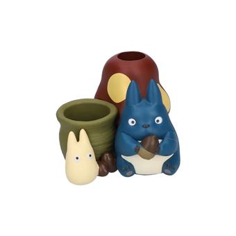 Figurine pot à crayon Mon Voisin Totoro / Totoro bleu et blanc