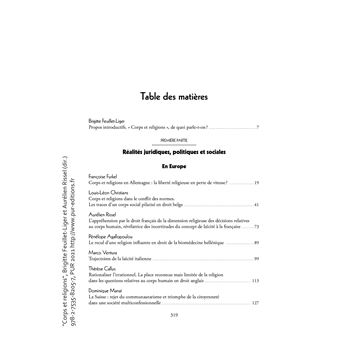 Corps et religions