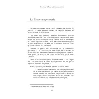 Témoins de Jéhovah et Franc-Maçonnerie : l'enquête vérité