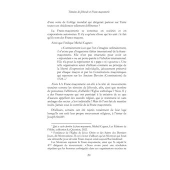 Témoins de Jéhovah et Franc-Maçonnerie : l'enquête vérité