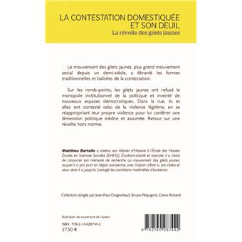 La contestation domestiquée et son deuil