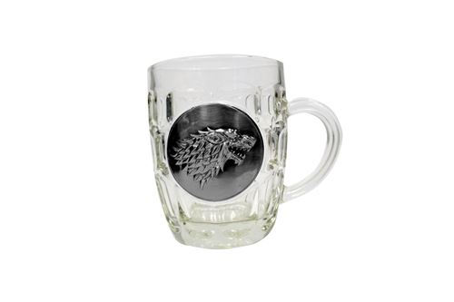  Game of thrones - chope le tr&ocirc;ne de fer avec logo metallic stark