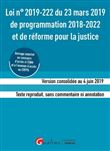 Loi n°2019-222 du 23 mars 2019 de programmation 2018-2022 et de réforme pour la justice (ENM-CRFPA)