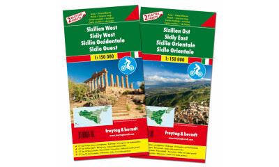 F&B Sicilië Oost en West, set 2 kaarten