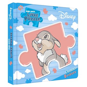 DISNEY - Mon Petit Livre Puzzle - 5 puzzles 9 pièces - Panpan
