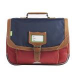 Cartable Tann's Amsterdam 35 cm Bleu et Rouge