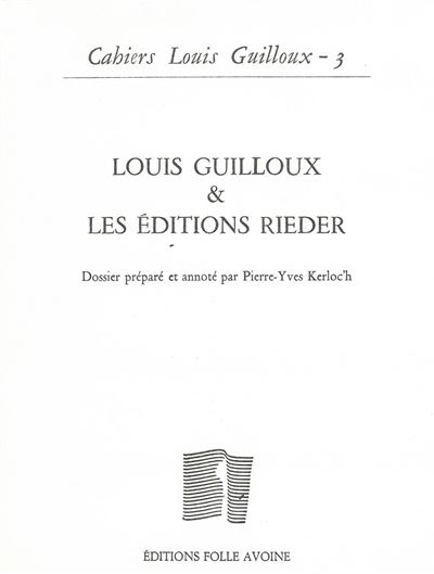 Cahier Guilloux