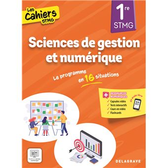 Cahiers STMG Sciences de gestion et numérique 1re STMG (2025) - Pochette élève