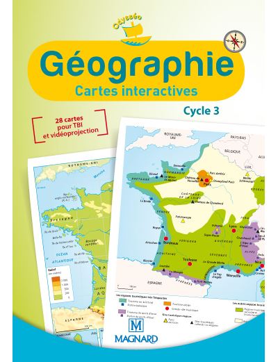 CD-ROM - Géographie cycle 3 - Cartes interactives - Collection Odysséo - Marie-Jeanne Ouriachi - Texte lu (CD)