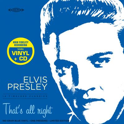 That S All Right Vinyle Bleu Inclus Cd Bonus Vinyle Album En Elvis Presley Tous Les Disques A La Fnac