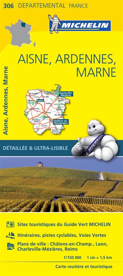 Carte Departemental Michelin Aisne Ardennes Marne Echelle 1 150 000 Broche Collectif Michelin Achat Livre Fnac