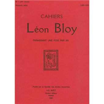 Cahiers Léon Bloy, Nouvelle série n°1, 1989-1990