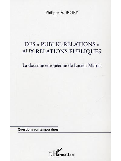 Des public-relations aux relations publiques