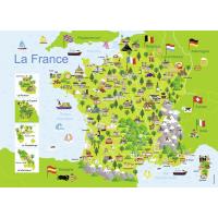 Puzzle France Magnétique 93 pcs (bois) - Nouvelles régions 2016 - Jeux  éducatifs