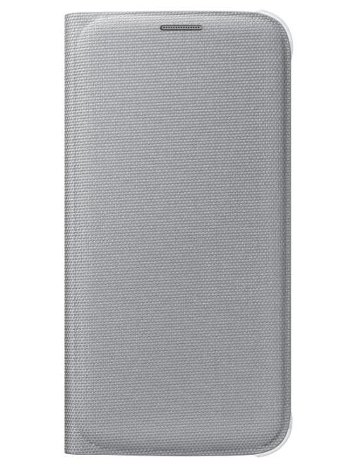 Samsung Flip Case Fabric Galaxy S6 Silver