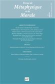 Revue de metaphysique et morale, 2022-4