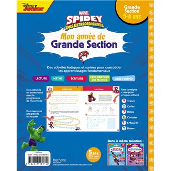 Disney - Marvel Spidey et ses amis extraordinaires - Mon année de Grande Section (5-6 ans)