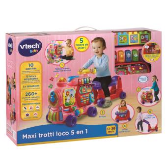 Maxi trotti loco 5 en 1 Vtech Baby Rose - Porteur bébé - Achat & prix