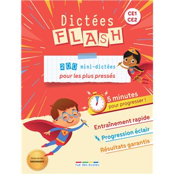 Dictées Flash - 5 minutes pour progresser, CE1-CE2