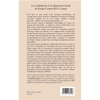 Les confidences d'un député provincial du Kongo Central (R.D. Congo)