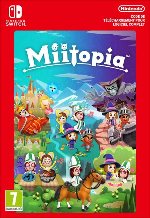 Code de téléchargement Miitopia Nintendo Switch