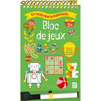 ERPM Bloc de jeux spirales et feutre 5+