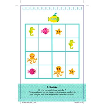 ERPM Bloc de jeux spirales et feutre 5+