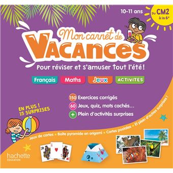 Mon carnet de vacances Du CM2 à la 6e - 10/11 ans