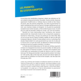 Les priorités du citoyen européen