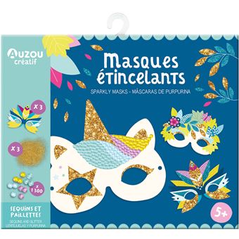 Ma pochette d'artiste - masques étincelants