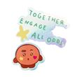 Set de 2 Stickers BT21 The Journey Vinyle Shooky
