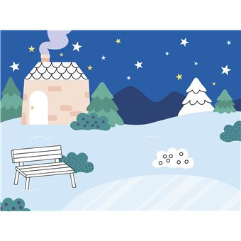 Autocollants Joyeux Noël ! Avec 6 décors